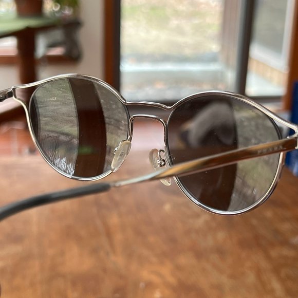 Prada Mirror Silver Frame Sunglasses SPR 62S // Like New! main image 7